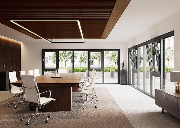 Aluminium-Sicherheitsfenster Serie S6es-w mit eleganter Konstruktion